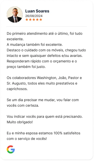 Depoimento de um cliente da Trans Costa